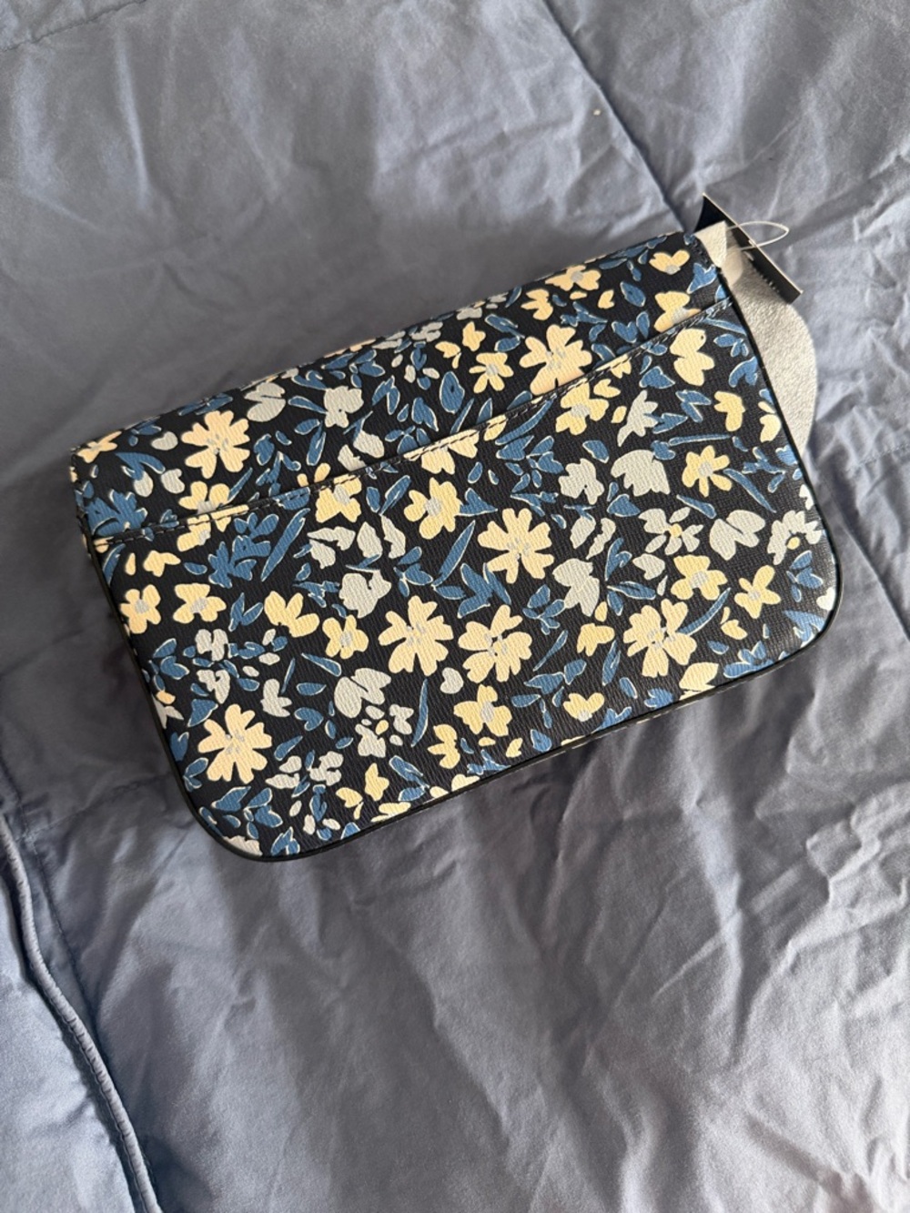 kate spade Navy Floral Crossbody Wallet with Cream Accents - Picture 6 of 6